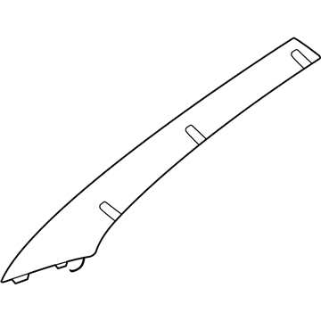 RC24TL2AG Mopar Windshield Garnish Molding Illustration 1 of 1