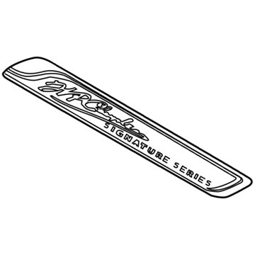 68083123AA Mopar Front Door Nameplate Illustration 1 of 1
