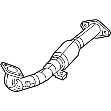 Mopar 68081930AG Exhaust Pipe 68081930AG Mopar Exhaust Pipe Illustration 1 of 1