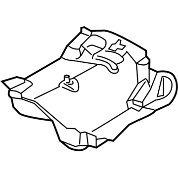 68246764AA Mopar Fuel Tank Heat Shield Illustration 1 of 1