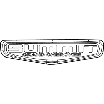 Mopar 68533672AA Nameplate 68533672AA Mopar Nameplate Illustration 1 of 1