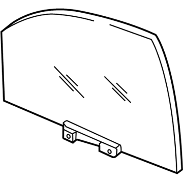 55394255AC Mopar Front Door Glass Illustration 1 of 1