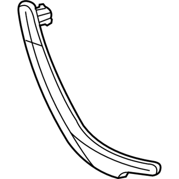 Mopar 1TW99JXPAB Release Handle Bezel 1TW99JXPAB Mopar Release Handle Bezel Illustration 1 of 1