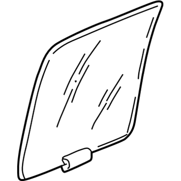 55360994AA Mopar Rear Door Glass Illustration 1 of 1