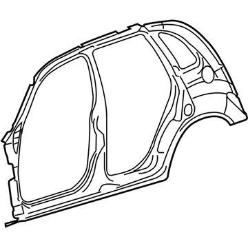 Mopar 5127697AH Body Side Aperture Complete Panel 5127697AH Mopar Body Side Aperture Complete Panel Illustration 1 of 1