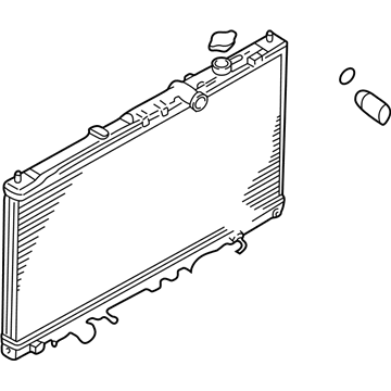 MR373104 Mopar Engine Cooling Radiator Illustration 1 of 1