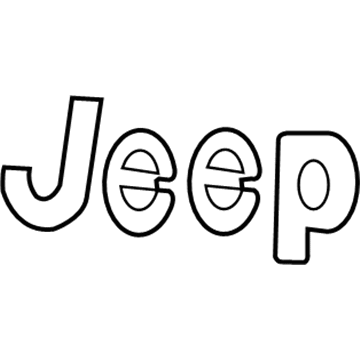 68477414AA Mopar Nameplate Illustration 1 of 1