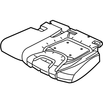 68193953AB Mopar Seat Cushion Foam Rear Left Illustration 1 of 1