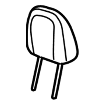 1WD44LU5AA Mopar Second Row Headrest Illustration 1 of 1