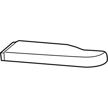 Mopar 1NH621DVAA Front Door Trim Armrest 1NH621DVAA Mopar Front Door Trim Armrest Illustration 1 of 1