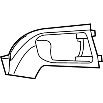 Mopar 1DF95XDVAE Door Trim Panel Bezel 1DF95XDVAE Mopar Door Trim Panel Bezel Illustration 1 of 1