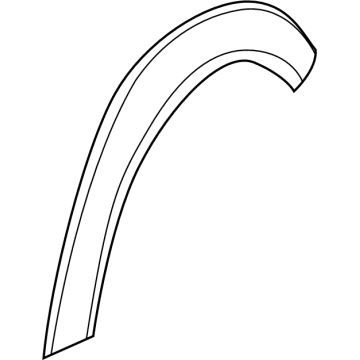 6EY90TZZAG Mopar Wheel Opening Flare Molding Illustration 1 of 1