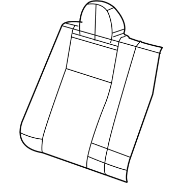 Mopar 1HL781D5AA Rear Seat Back 1HL781D5AA Mopar Rear Seat Back Illustration 1 of 1