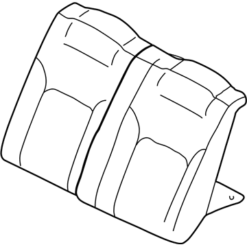 MR595490XD Mopar Rear Seat Back Illustration 1 of 1