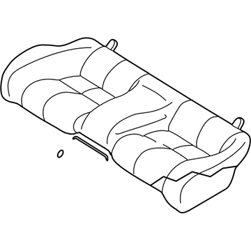 MR646206 Mopar Rear Seat Cushion Assembly Illustration 1 of 1