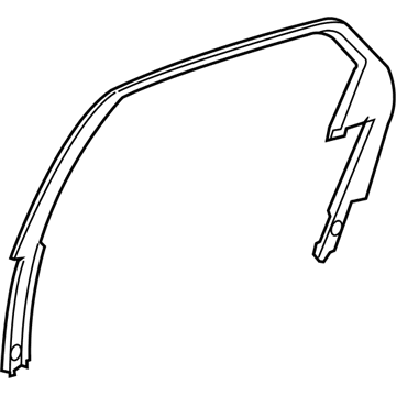 UX84XXXAG Mopar Door Window Opening Molding Illustration 1 of 1