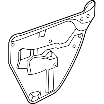 68032408AA Mopar Rear Door Shield Illustration 1 of 1