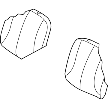 1FJ251D5AA Mopar Front Seat Back Driver Cover Illustration 1 of 1