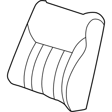 UV531L5AA Mopar Front Seat Back Cover Illustration 1 of 1