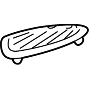 RA56XDVAA Mopar Demister Grille Illustration 1 of 1