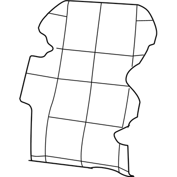 1HV331S3AA Mopar Rear Seat Back Cover Illustration 1 of 1