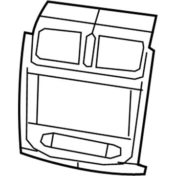 Mopar 1SR071X9AC Instrument Panel Bezel 1SR071X9AC Mopar Instrument Panel Bezel Illustration 1 of 1