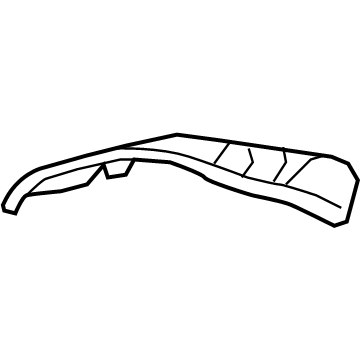 1SX951R4AC Mopar Hood Bezel Illustration 1 of 1