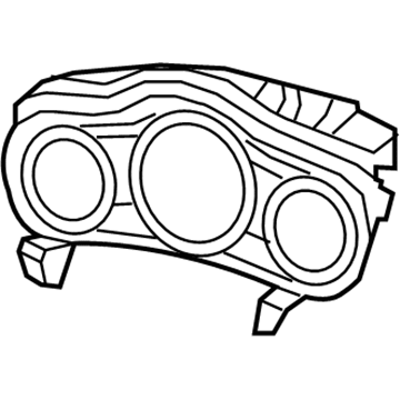 Mopar 1SR641X9AC Instrument Cluster Bezel 1SR641X9AC Mopar Instrument Cluster Bezel Illustration 1 of 1