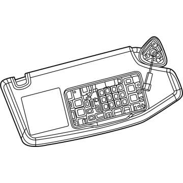 Dodge Charger Daytona Sun Visor - 7LW40TX7AB