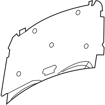 55197309AB Mopar INSULATIO-Hood Illustration 1 of 1