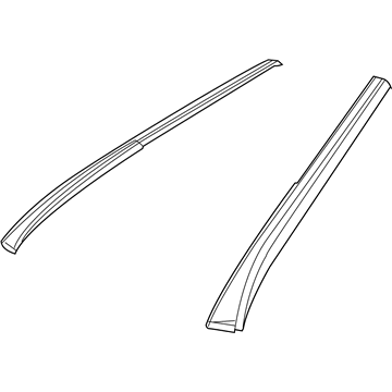 1JQ43RXFAC Mopar Roof Molding Illustration 1 of 1