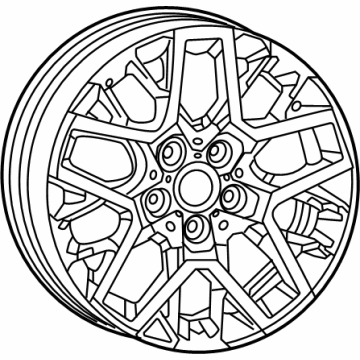 68589008AB Mopar Aluminum Wheel Illustration 1 of 1