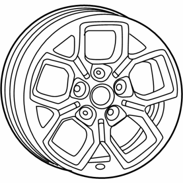 4755608AA Mopar Aluminum Wheel Illustration 1 of 1