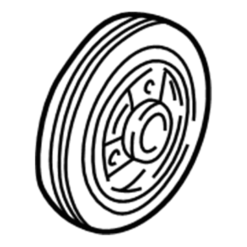 1987 Jeep Wagoneer Harmonic Balancer - J3237196