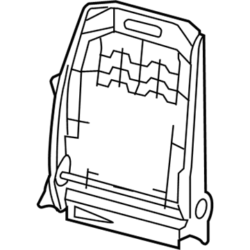 Mopar 5134944AB Frame St-Front Seat Back 5134944AB Mopar Frame St-Front Seat Back Illustration 1 of 1