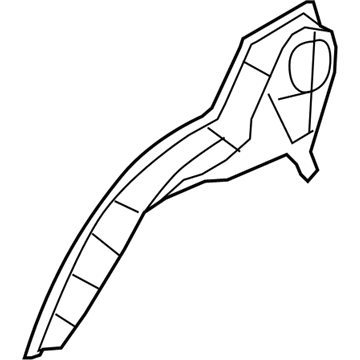 55113208AA Mopar Rear Wheelhouse Panel Illustration 1 of 1