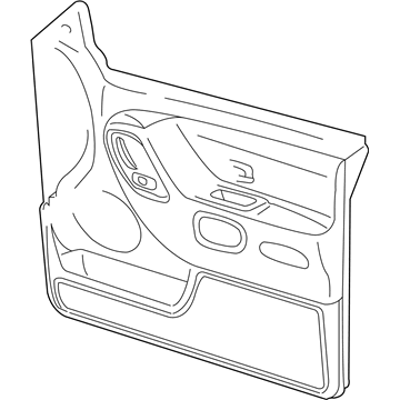XE891T5AA Mopar Front Door Trim Panel Illustration 1 of 1