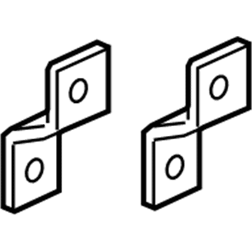 55078100AA Mopar Rear Bumper Bracket Illustration 1 of 1