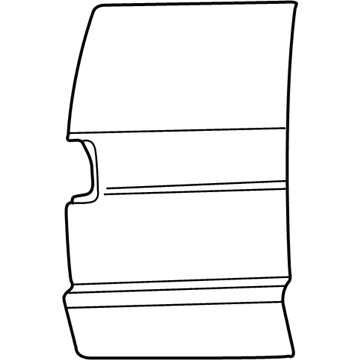 55075140AC Mopar Panel-Side Corner Illustration 1 of 1
