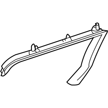 Mopar RT31WL5AB Sliding Door Molding RT31WL5AB Mopar Sliding Door Molding Illustration 1 of 1