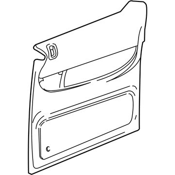 RU131L5AC Mopar Sliding Door Trim Panel Illustration 1 of 1