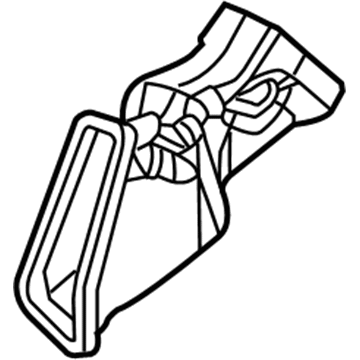 5005198AB Mopar Duct-A/C Outlet Illustration 1 of 1