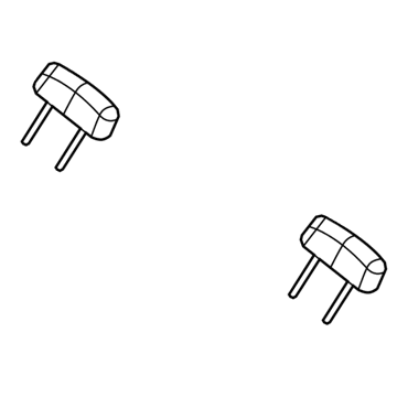 1NQ89BD3AA Mopar Rear Headrest Illustration 1 of 1