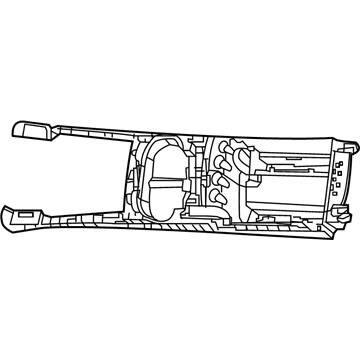 Mopar 1LD99DX9AA Floor Console Bin 1LD99DX9AA Mopar Floor Console Bin Illustration 1 of 1
