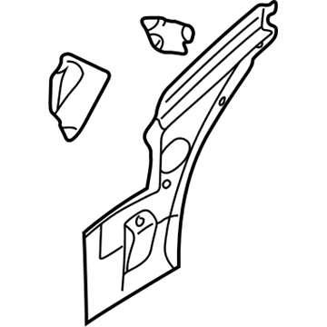 4580186AF Mopar Panel-Fender Side Shield Illustration 1 of 1