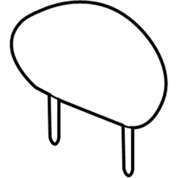 Mopar 1AL281FLAA Front Headrest 1AL281FLAA Mopar Front Headrest Illustration 1 of 1