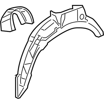 68320391AB Mopar Wheelhouse Panel Illustration 1 of 1