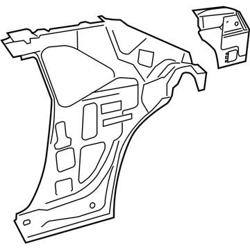 68260431AI Mopar Body Side Aperture Rear Reinforcement Illustration 1 of 1