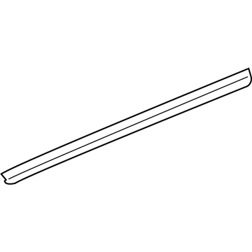 Mopar 1CH94WS2AB Front Door Molding 1CH94WS2AB Mopar Front Door Molding Illustration 1 of 1