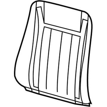 Mopar 1MS771D1AA Front Seat Back Cover 1MS771D1AA Mopar Front Seat Back Cover Illustration 1 of 1